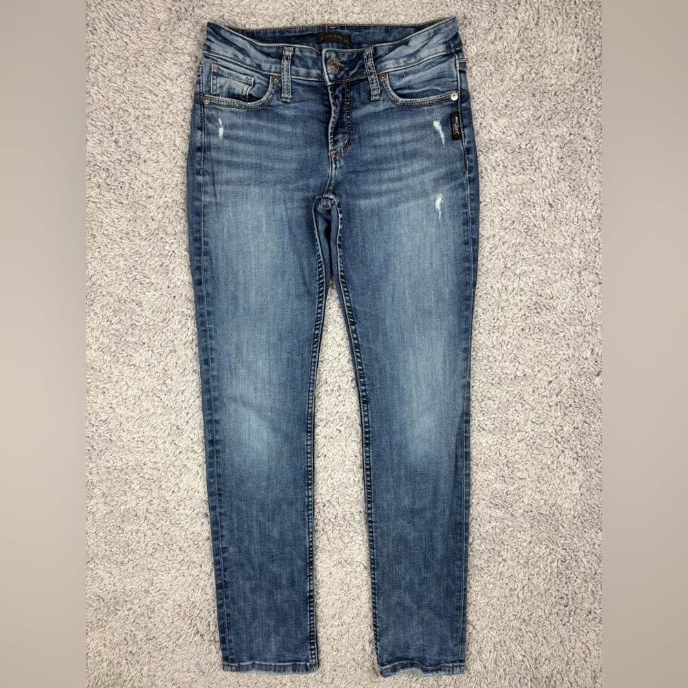 Silver Jeans Womens 27 Suki Slim Vintage Classic Regular Streetwear Party Night